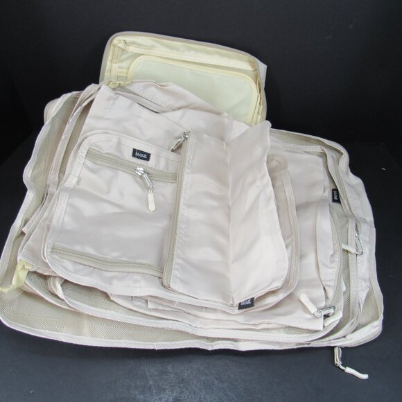 BAGAIL Set of 7 Beige Compression Packing Cubes For Travel & Case New - Picture 4 of 12